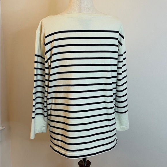 Lauren Ralph Lauren Vintage Striped Cotton Top Made in USA Size L - Picture 4 of 5